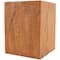 18" Natural Textured Wood Grain Outdoor Accent Table